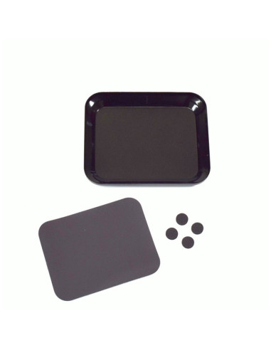 Aluminum bowl with magnet plate black