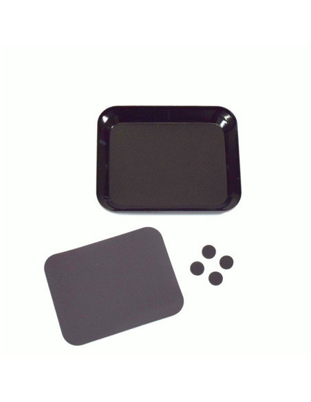 Aluminum bowl with magnet plate black