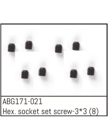 Hex. Socket Set Screw M3x3