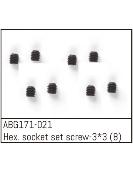 Hex. Socket Set Screw M3x3