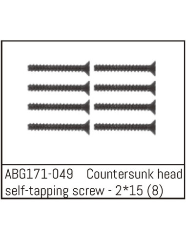 Countersunk Screw M2x15