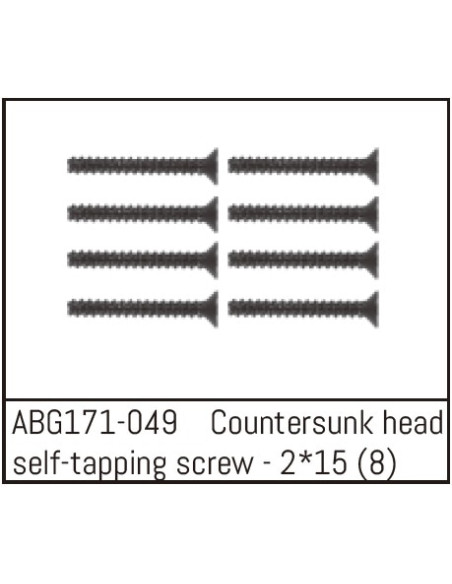 Countersunk Screw M2x15