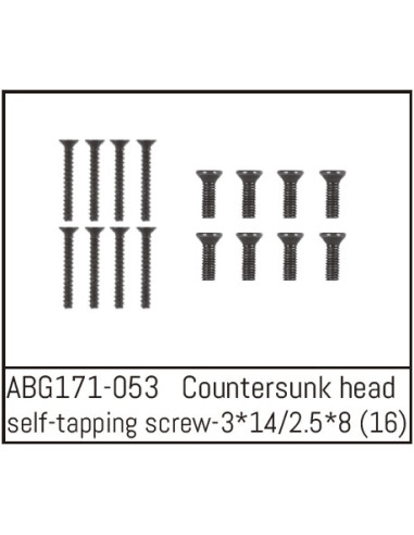 Countersunk Screw M3x14