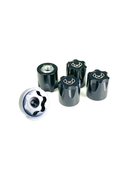 1:10 Alu. Hub Nut M4 black (4)