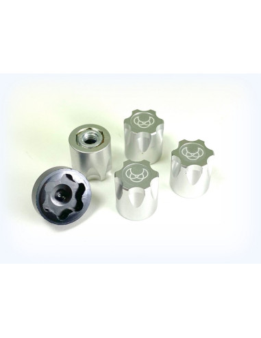 1:10 Alu. Hub Nut M4 silver (4)