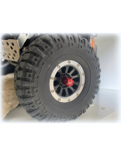 1:10 Alu. Hub Nut M4 red (4) 2