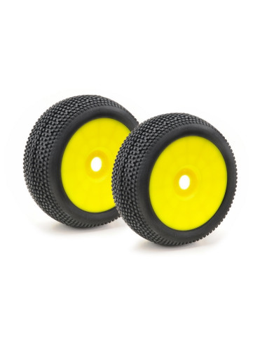 Wheel Set Buggy Disc "Mini Pin" yellow 1:8