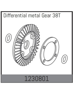 Differential Crown Gear 38T...