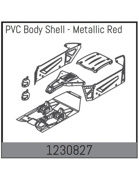 Body Shell Set - Metallic-Red