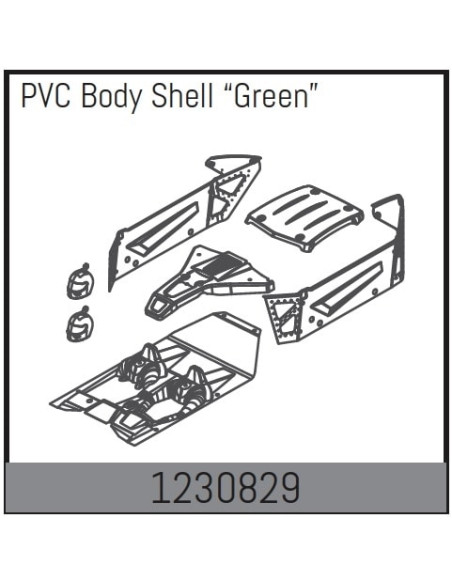 Body Shell Set - Green