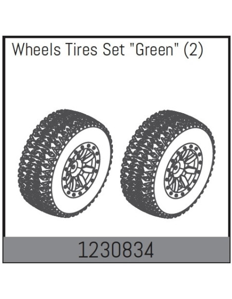 Wheel Set 110x45mm - Green