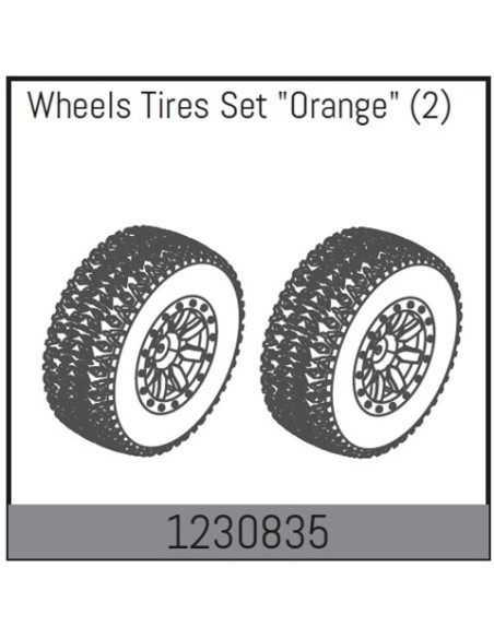Wheel Set 110x45mm - Orange
