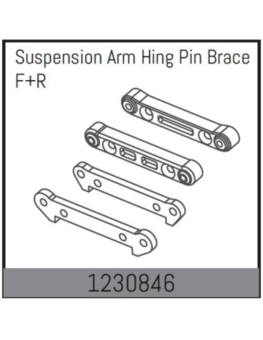Susp.Arm Hinge Pin Brace F/R
