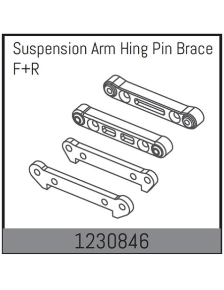 Susp.Arm Hinge Pin Brace F/R