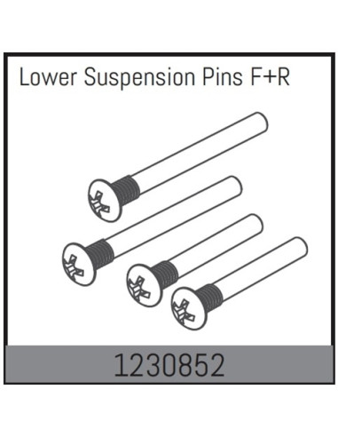 Lower Suspension Pin Set f/r