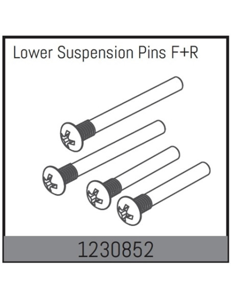 Lower Suspension Pin Set f/r