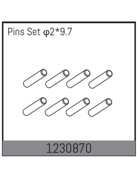 2x9.7 Pin Set