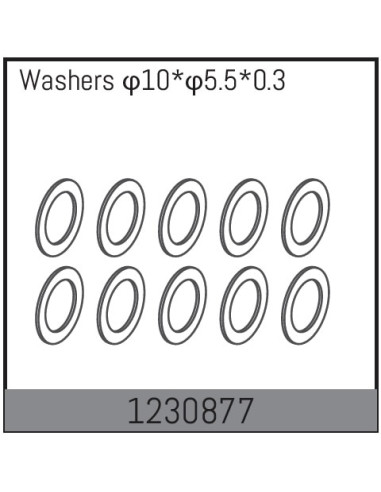 10x5.5x0.3 Washers