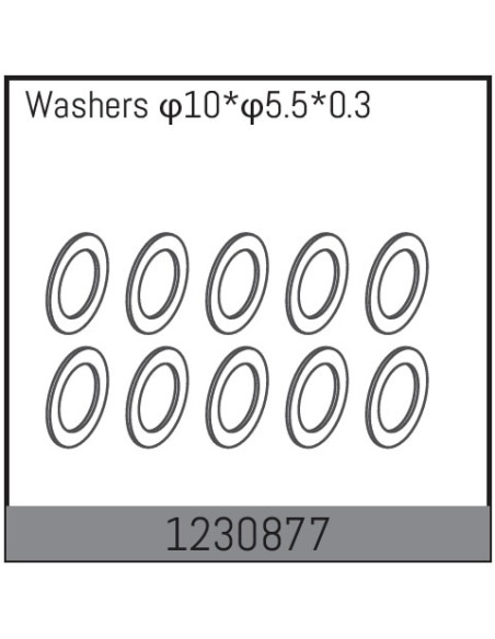 10x5.5x0.3 Washers
