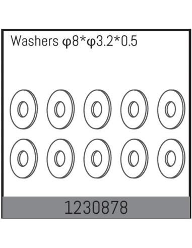 8x3.2x0.5 Washers