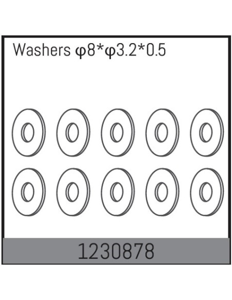 8x3.2x0.5 Washers