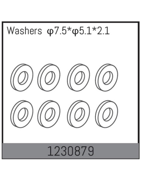 Rear Wheel Shaft Washers