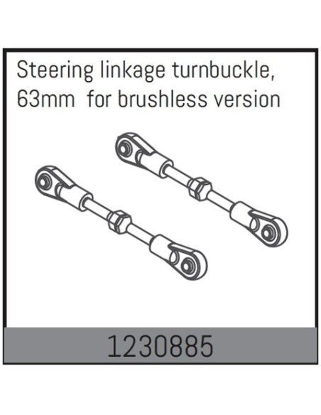 Steering Turnbuckles 57-63mm