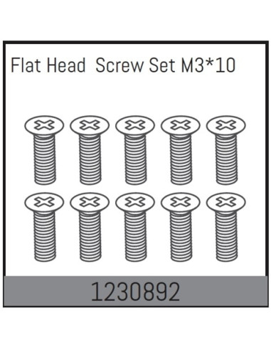 M3x10 Flat Head Screw Set