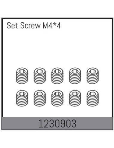Set Screw M4x4