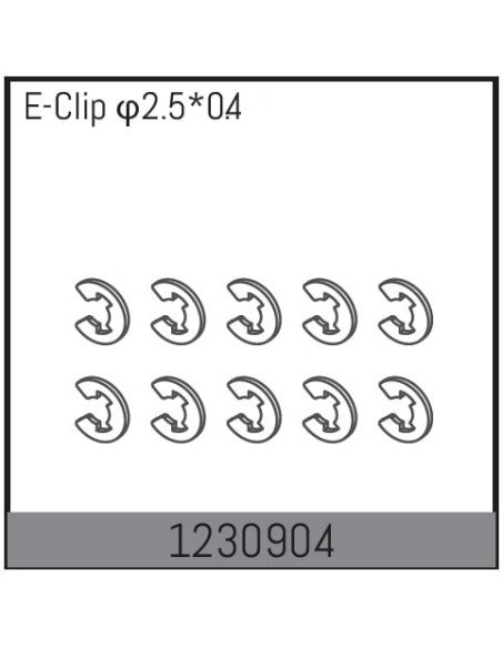 E Clips 2.5x0.4