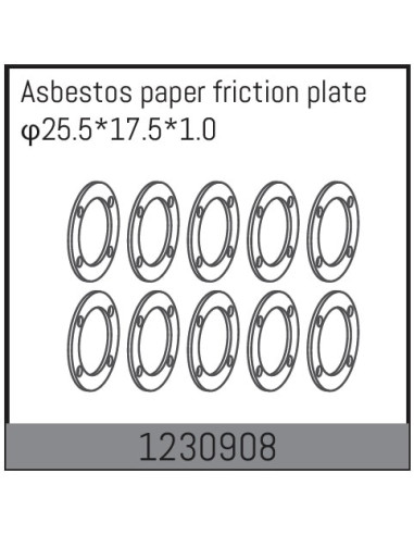 Differential paper gasket 25.5x17.5x1.0