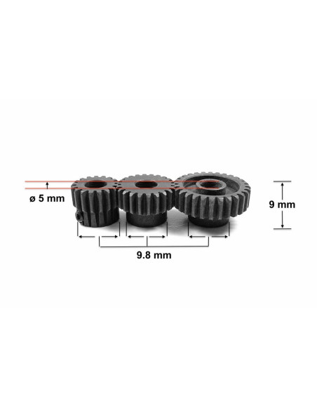Steel Pinion Module 0.6 - 21T