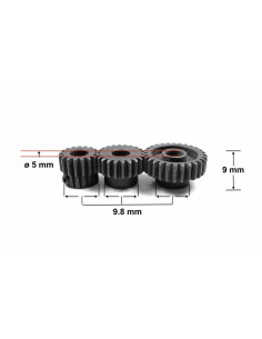 Steel Pinion Module 0.6 - 22T 2