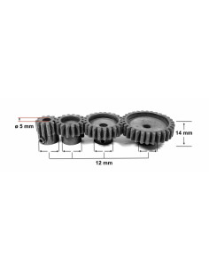 Steel Pinion Module 1.0 - 15T 2