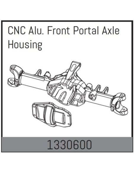 CNC Alu. Front Portal Axle Housing - Yucatan