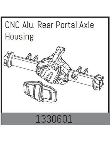 CNC Alu. Rear Portal Axle Housing - Yucatan