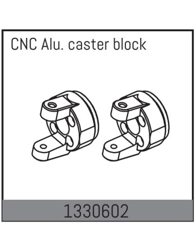CNC Alu. Caster Block - Yucatan