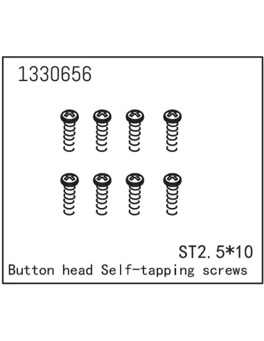 Button Head self-tapping Screws ST2.5x10