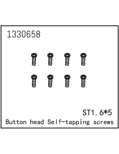 Button Head self-tapping Screws ST1.6x5