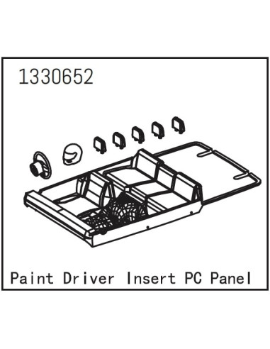 Painted PC Driver Insert Panel - Yucatan