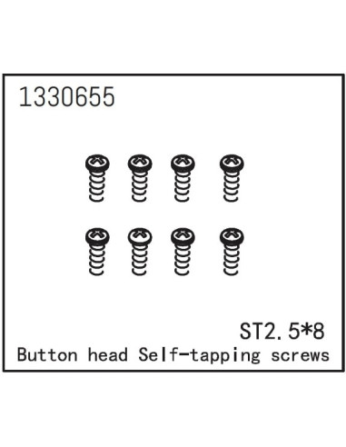 Button Head self-tapping Screws ST2.5x8