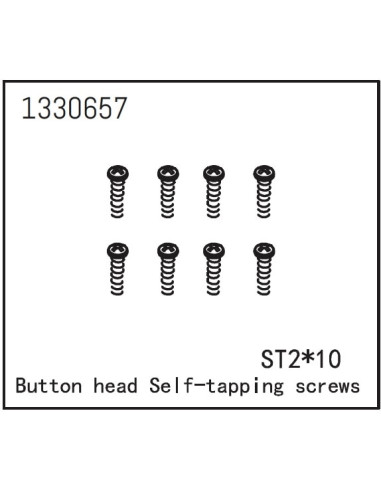 Button Head self-tapping Screws ST2x10