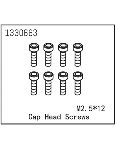 Cap Head Screws M2.5x12