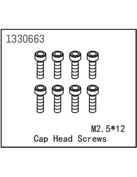 Cap Head Screws M2.5x12