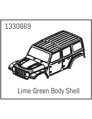 PC Body Shell Lime-Green - Yucatan