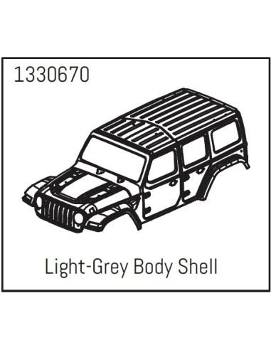 PC Body Shell Light-Grey - Yucatan