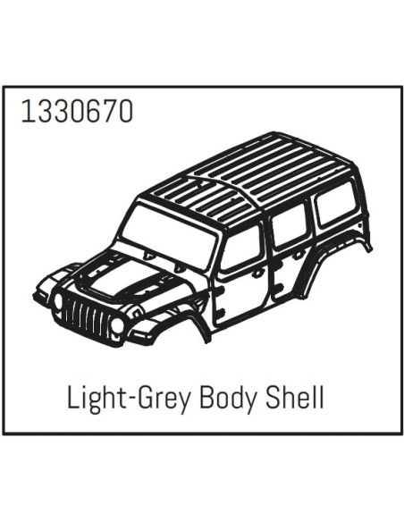 PC Body Shell Light-Grey - Yucatan