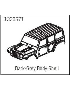 PC Body Shell Dark-Grey  -...
