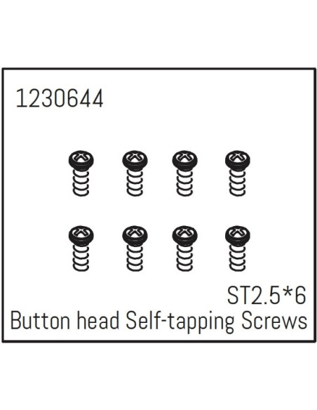 Button Head Screws - Selftapping M2.5*6