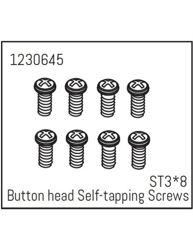 Button Head Screws - Selftapping M3*8